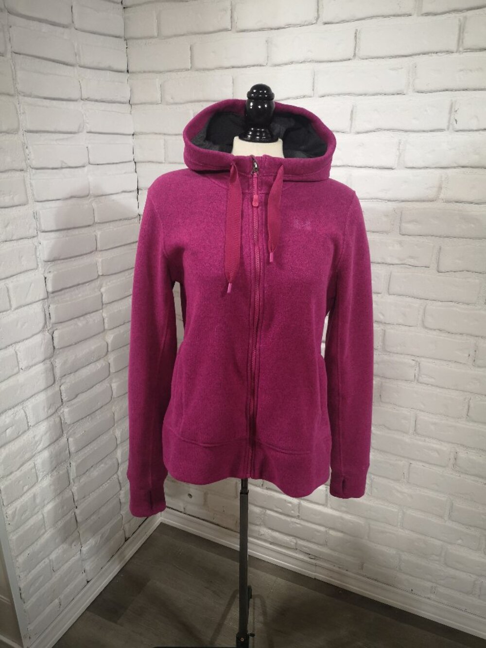 Under Armour Women's Large Pink Full Zip Lia Storm Fleece Lined Jacket w/ Hood